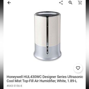 Honeywell HUL430WC Designer Series Ultrasonic Cool Mist Top-Fill Air Humidifier